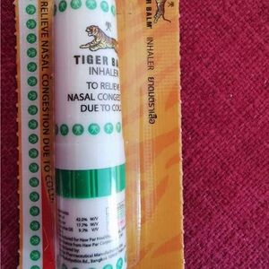 Tiger balm inhaler for nasal congestion
